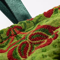 closeup look at the jacquard fabric